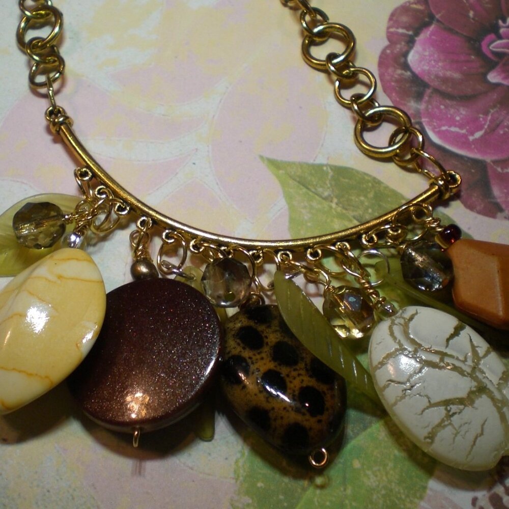 Bib Chandelier Beaded Necklace